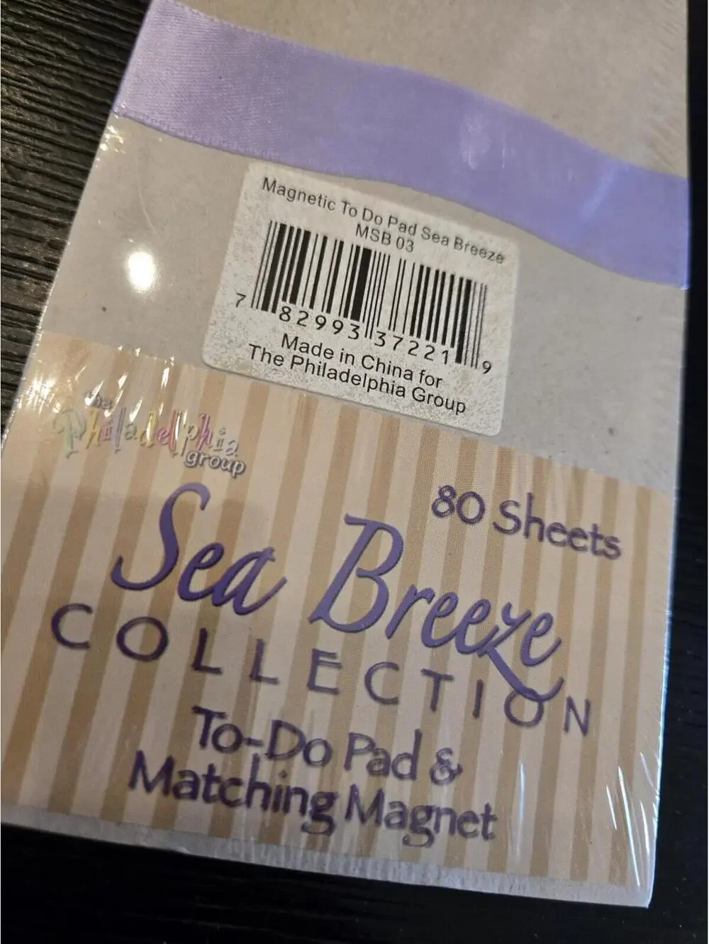 Sea Breeze Collection Wheel And Blue Magnetic To Do Pad Matching Magnet Sealed